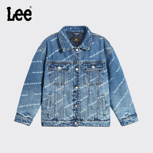 Lee men's and women's denim clothing for autumn students' pure cotton gradient all-over printing casual trendy children's jacket children's clothing new retro resurgence blue 140cm Lee men's and women's denim clothing for autumn students' pure cotton gradient all-over printing casual trendy children's jacket children's clothing new retro resurgence blue 140cm