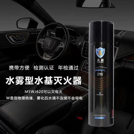 Fire Class Tiandun Water-based Fire Extinguisher Vehicle-mounted Private Car High Temperature Explosion-proof National Fire Protection Certification Training Flame Warrior