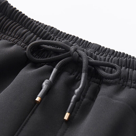 Pantalon de charge du peuple Beizhou Plus Velvet épaissis épaissis extérieur et coquille de vent Agneau imperméable Velvet chaud Grand Taille Pantalon de randonnée Pantalon de ski noir (pieds plats) 9928 m