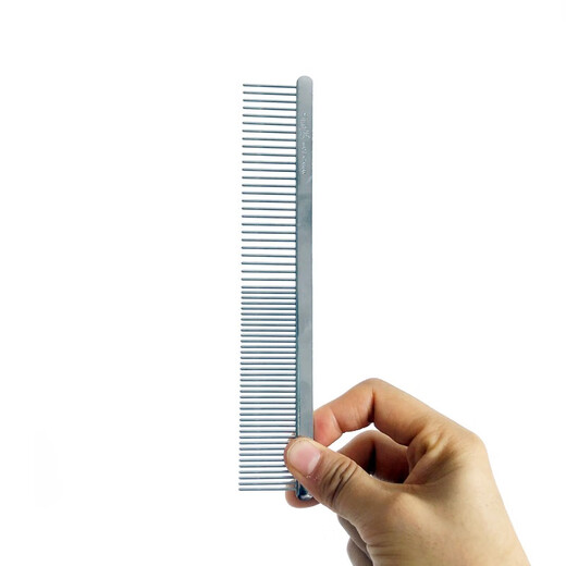 DELIGHT Pet Comb Cat and Dog Comb Ragdoll Cat Knotting Comb Teddy Bichon Dog Combing Artifact Pulling Comb NHP75 Short Hair Steel Comb-19cm