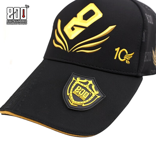 800 Degree 800 Degree Four Seasons Hat 10th Anniversary Edition Cool Black Fishing Hat Visor Hat Black Pit Fishing Hat Embroidery