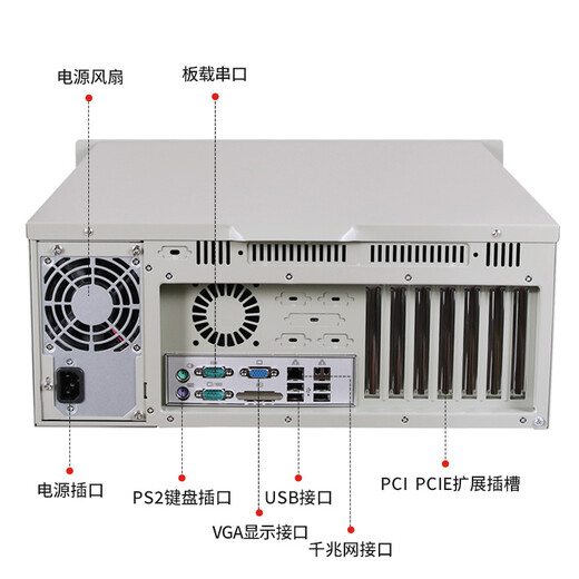 颐扬|研华工控机IPC-610L酷睿i3 i5 i7多核处理器工业电脑计算机4U机箱智能视觉主机自动化服务器 研华主板SIMB-683G2/I7-4770 8G/1T机械