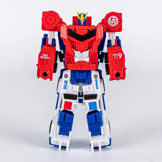 Juguetes jiayihongqi deformación de la articulación magnética robot transformado automóvil de juguete niño niños 2-3-4-5 años [actualización] jy675j vehículo de deformación combinada