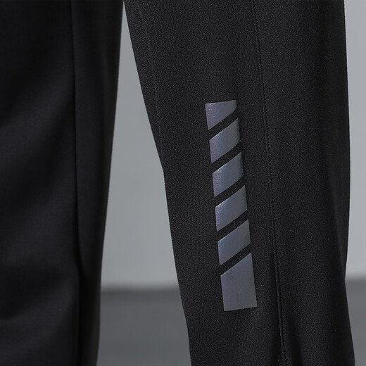 Tanye trendy brand large size plus velvet leggings men's winter fat loose sports pants men's plus fat enlarged black casual pants k10513 black plus velvet 5XL recommended 235-250Jin Jin equals 0.5 kg