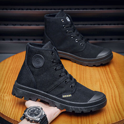Moonlight Rabbit Fashion Martin Boots Chaussures décontractées non glissées pour hommes Chaussures de construction résistantes à l'usure légère et confortable 3522 Chaussures de jiefang Protection Labour Chaussures de randonnée Khaki 42