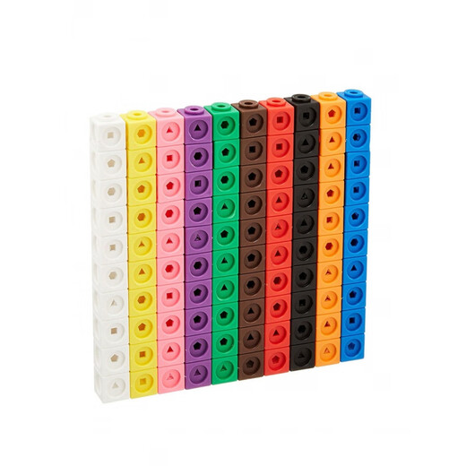 Mathlun American LR Learning Resources Mathlink Cube Digitale Bausteine Numberblocks Kinderspielzeug 3 Jahre alt + LR -Farbwürfel 100 Stück Amerikanische Version