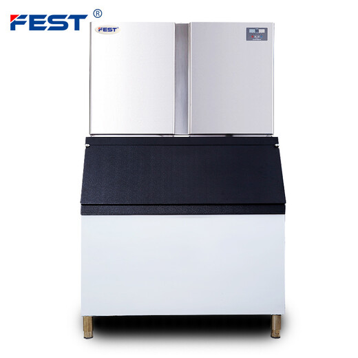 Fest Ice Machine commerciale grande capacité Milk Tea Shop Large Split Ice Cube Peth Pellet Machine Ice Machine entièrement automatique du robinet de robine