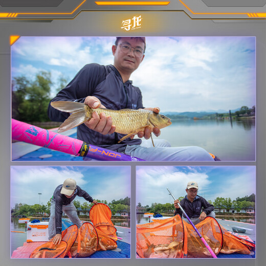 JIADIAONI Xunlong 2nd Generation Heikeng Fishing Rod Special Tilapia Rod Hand Rod Carp Rod Competitive Fishing Rod Black Stick Super Light and Super Hard Heikeng Embarrassing Fish Stealing Donkey Comprehensive 6H 3.6 Meters