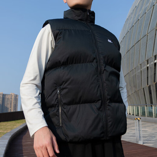 
Nike (NIKE) men's winter new outdoor sports stand collar comfortable casual fashion trend warm cotton vest FB7374-010 S