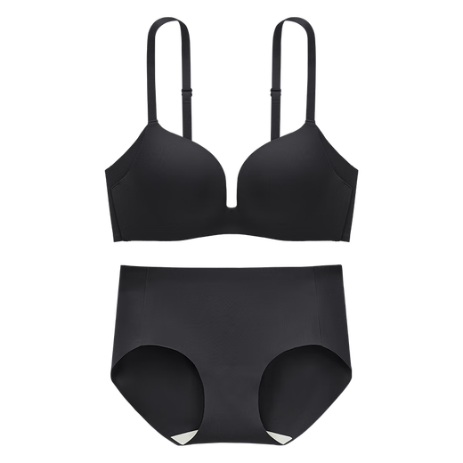 Urban Beauty Soft Size Invisible Bra Women's Push Up Thin Bra Breathable Adjustable Lace Bra Set 2B4401
