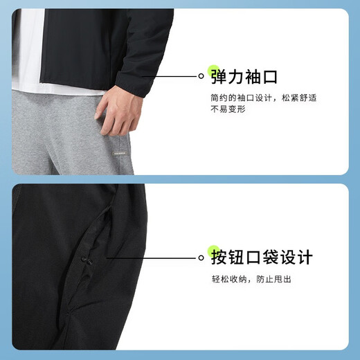 耐克（NIKE）外套男装上衣 25夏季新款运动服梭织立领防风衣休闲透气速干夹克 Dri-FIT快干/薄款热推/晒图退10 L （175/92A）
