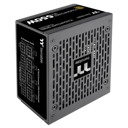 Thermaltake (Tt) bewertetes 550-W-Steel-Shadow-Toughpower-SFX-Computer-Netzteil (80PLUS-Goldmedaille/alle Module/alle japanischen Kondensatoren/mit ATX-Adapter-Rack)