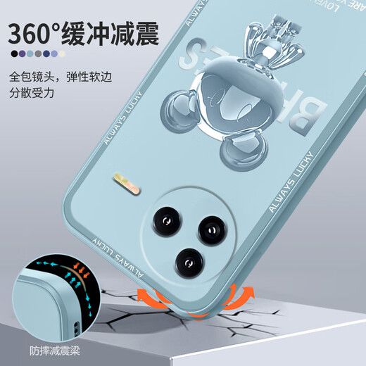 Pinto Applicable to Xiaomi civi5Pro mobile phone case liquid silicone protective case new cartoon creative male and female couple ultra-thin full-inclusive lens anti-fall soft shell Internet celebrity brand soft shell Xiaomi civi5Pro [ivory white-Mickey A675]+ film Rubik's Cube Liquid
