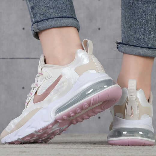 Nike (NIKE) women's shoes AIR MAX 270 air cushion sports shoes fashionable cushioning breathable low top running shoes AT6174-002 38