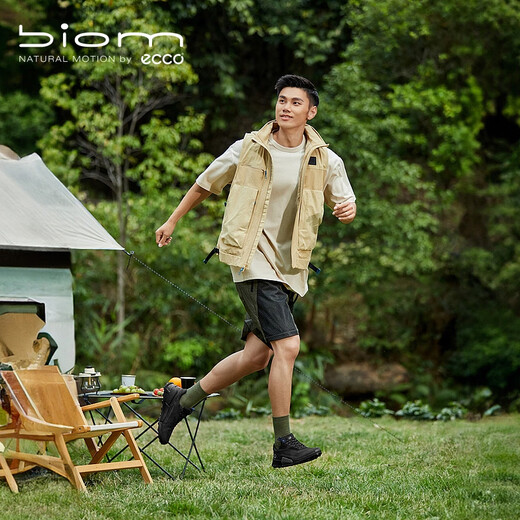 爱步（ECCO）BIOM 2.1登山鞋 运动鞋户外跑步鞋防水休闲鞋男鞋 健步越野822834 黑色82283451052 43