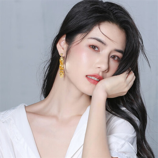 Qlady metal temperament niche tassel unique earrings for women 2025 new high-end silver earrings women's earrings earrings gift