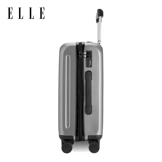 ELLE 24-inch fashionable suitcase graphite gray trolley case universal wheel password box women's zipper password box