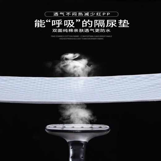 Urine separator waterproof, breathable and washable baby products Adult care pad Aunt pad Baby air layer Urine separator Blue grid 80*120cm