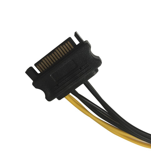 Soli graphics card power cord desktop host chassis SATA power supply adapter cable 15p to 6p reverse power cable 15-pin to 6PIN adapter/60010