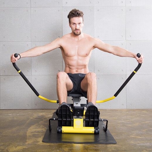 Alves rowing machine home weight suspended rowing machine indoor aerobic fitness equipment silent smart sculls rowing machine yellow