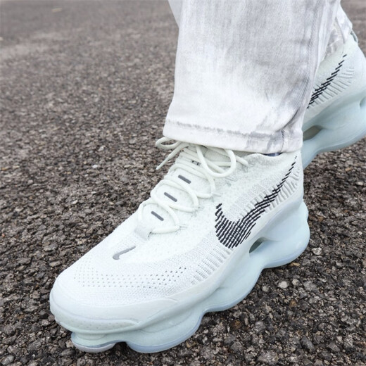 Nike Air Max Scorpion FK Nuevo Rebojo de desgaste bajo tope Rebound de patas de caza completa Sports Running Sports FQ2694-001 Blanco Gris 42.5