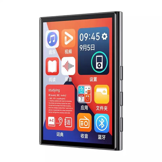 Original suitable for Bluetooth mp4 walkman for reading novels mp3 high school student version mp5 e-book p3p4mp7 2-inch Bluetooth touch screen version 32GB luxury gift package + high-quality headphones + help download