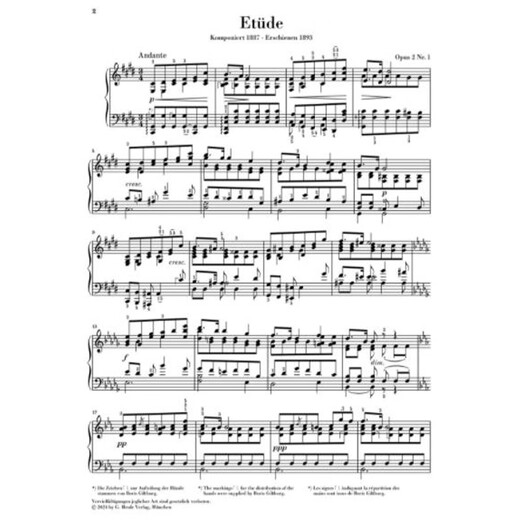 
Henle original Scriabin Piano etude op2 no1 with fingering Scriabin Etude c sharp minor op. 2 no. 1 HN1594
