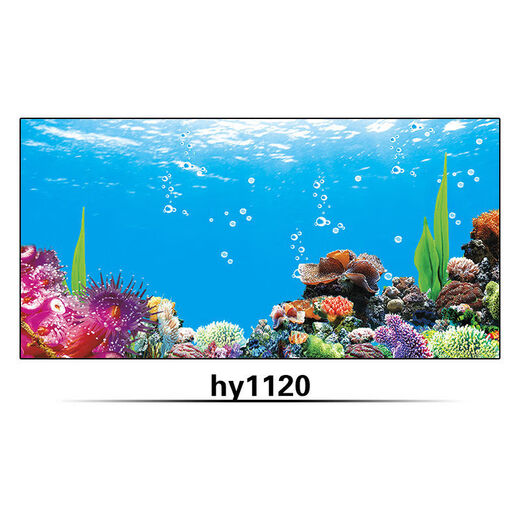JPHZNB Fondo de pescado Pegatina Pegatina Pegatina Pegatina Océano Underwater World Front with Glue Red Dragon Fish Blue HD HY1105 30 cm de largo x 20 cm de alto Glue positivo