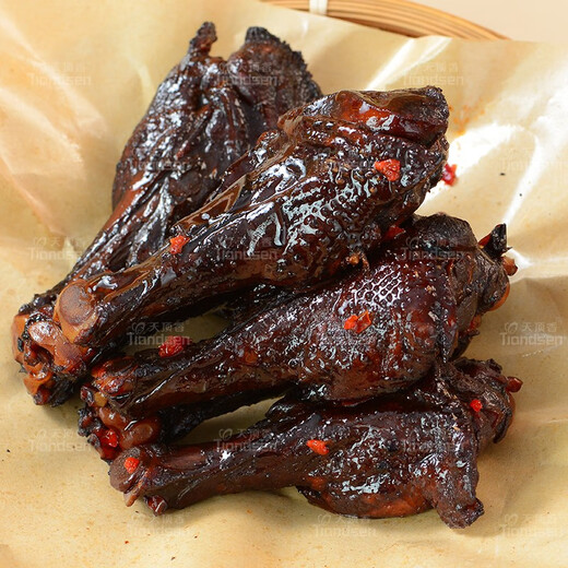 天顶香Tiandsen天顶香老卤鸭翅根卤味肉食香辣麻辣开袋即食小零食休闲解馋零食 [买450送225]发675克(15根划1