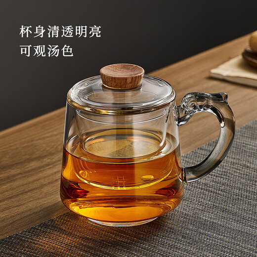 Yipot Tea Dragon Cup Tea Cup Men's Special Tea Water Separation Glass Cup with Filter Tea Ceremony Cup Teacher's Day Gift