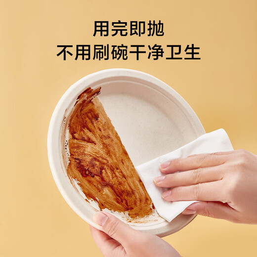 Made in Tokyo, disposable plates, bowls, dinner plates, tableware, large food-grade barbecue camping paper plates, 9 inches, 10 pieces