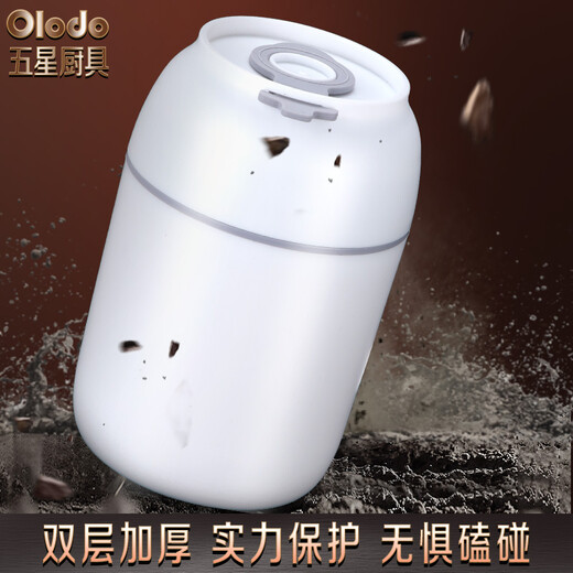 欧乐多316不锈钢焖烧杯焖烧壶小容量保温饭盒焖烧罐汤杯粥杯带勺闷烧杯 316内胆【海盐蓝】+袋+勺 500ml