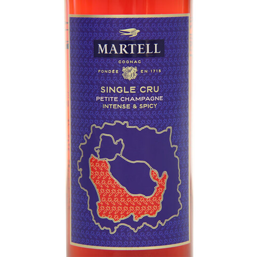 Série de zones de production unique Martel Little Champagne Cognac 700ml