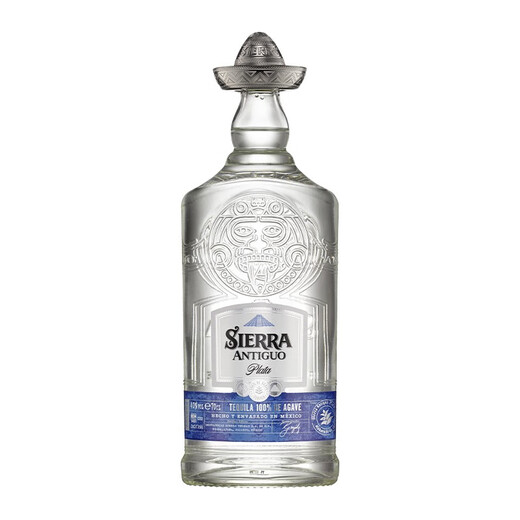 SIERRA典藏银色龙舌兰 幸运帽 烈酒40%vol tequila朋友聚会 700mL1瓶