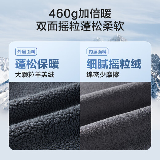 Jingjing Tokyo-made jacket men's lamb wool autumn and winter jacket couple loose thickened clothing dark army green L