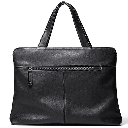 MashaLanti men's business briefcase large capacity office laptop bag simple shoulder crossbody bag birthday gift