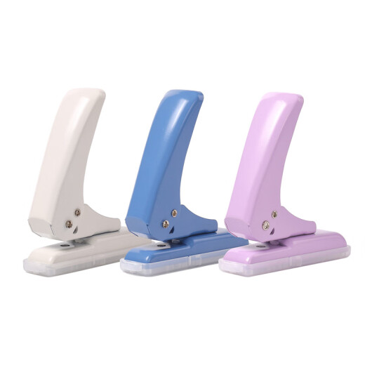 可得优（KW-triO）KW-TRIO9734单孔打孔机6mm圆孔40页打孔器活页纸张打孔器 白色