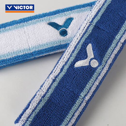 威克多（VICTOR）胜利运动发带男女羽毛球网球健身导汗带跑步吸汗头带止汗带SP136 SP136A漂白 均码