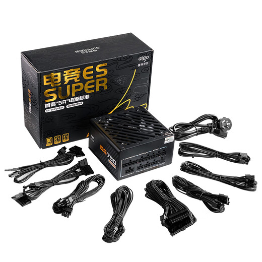 Patriot Esports ES750W/850W SUPER Goldmedaille, Vollmodul, Desktop-Computer-Host-Netzteil, japanischer Kondensator, ATX3.1, geprägtes Kabel, ES750W SUPER Goldmedaille, Vollmodul, ATX3.1