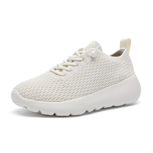 
Multi-sports walking shoes men's shoes women's shoes all seasons lightweight one foot breathable soft sole running and walking non-slip casual shoes 689 black and white [men and women] 42