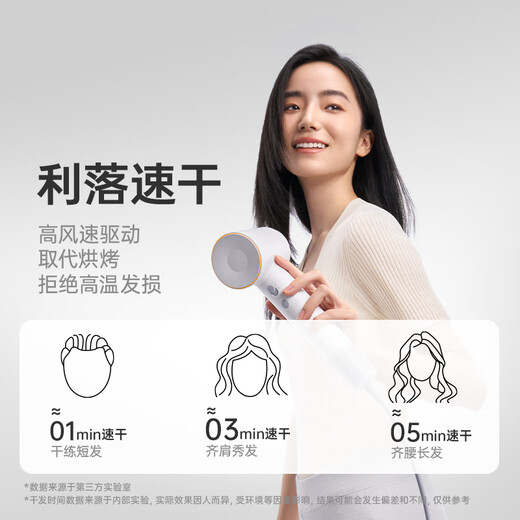 Laifen SE household high-speed hair dryer high-power quick-drying low-noise hair dryer strong wind does not damage the hair dryer birthday Valentine's Day gift SE white