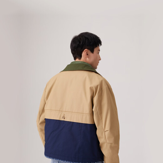 Levi's Levi's 25 new men's patchwork contrasting loose reversible Detroit jacket blue brown/green 001HW-0000 XL