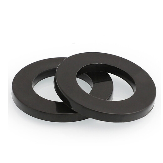 Wenzhi black nylon gasket plastic flat gasket flat washer insulating flat gasket high temperature resistant plastic gasket M2-M20 M8*16*1.5 (100 pieces)