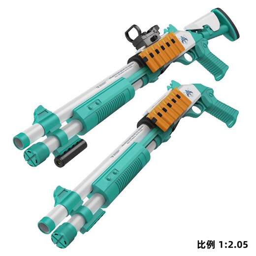 赟娅霰弹枪儿童玩具枪双管s686喷子抛壳散弹枪软弹玩具男生生日礼物 手动10发红【9弹壳】 生日六一儿童节新年礼物