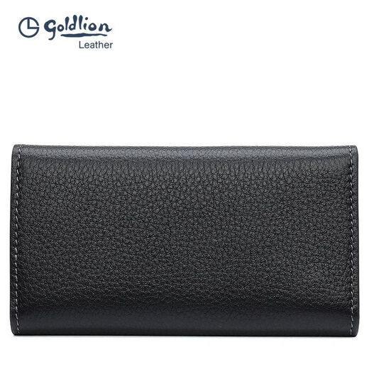 Billetera jinlilai capa superior portátil de caza de vacas bolsas de llave de cuero genuino cintura para colgar la tarjeta de la tarjeta del automóvil tendencia negra