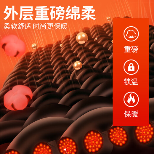 Catman fleece sweatshirt men's autumn and winter thickened warm jacket men's round neck pullover top versatile cotton long-sleeved bottoming shirt