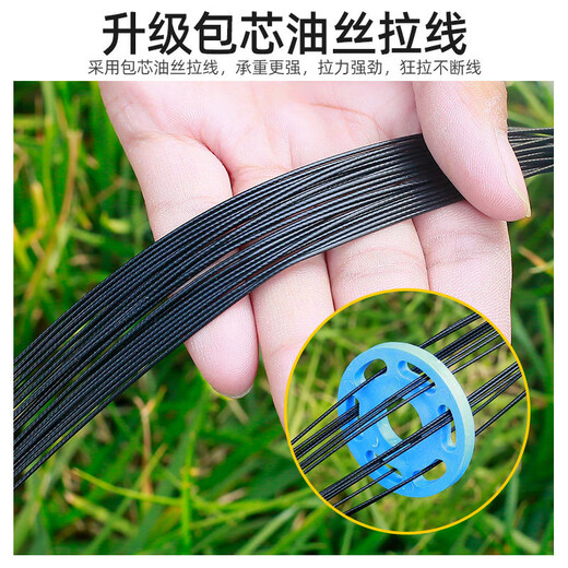 Fishing class bamboo cast net large flying disc type hand thrown net core-covered steel wire rope thickened weighted disc hand cast net fish net spin net cast fish net 2-finger No. 4 fishing line 600 type core-covered steel wire drawing