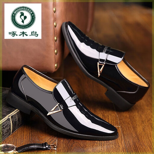 Woodpecker 2024 leather shoes men's hollow summer style business casual leather shoes genuine leather breathable soft sole leather sandals men 686-2 black hollow premium version 43