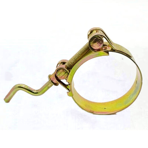 Zuankai galvanized hand-cranked powerful hose hoop crank handle hoop handle clamp iron galvanized European pipe clamp water pipe clamp pipe hoop hand-cranked 64-67