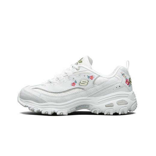 Skecher Fashion Casual Women's Mode bestickte Panda -Schuhe 11977 Weiß/WHT 36